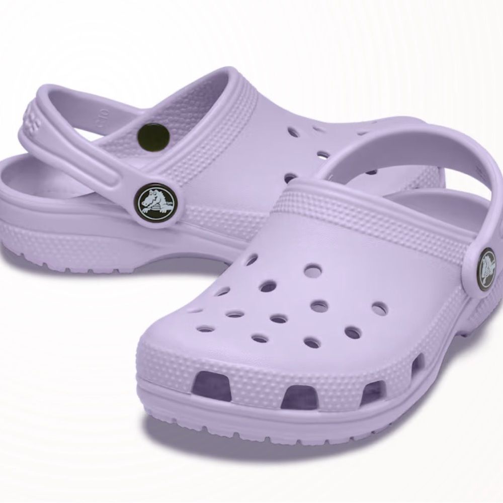 CROCS Kids Lavender Classic Clog Sandals